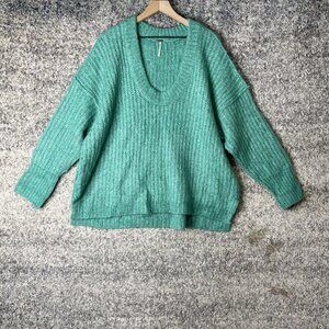 Free People Sweater Womens Small Chunky Knit Pullover Cozy Boho Slouchy Top